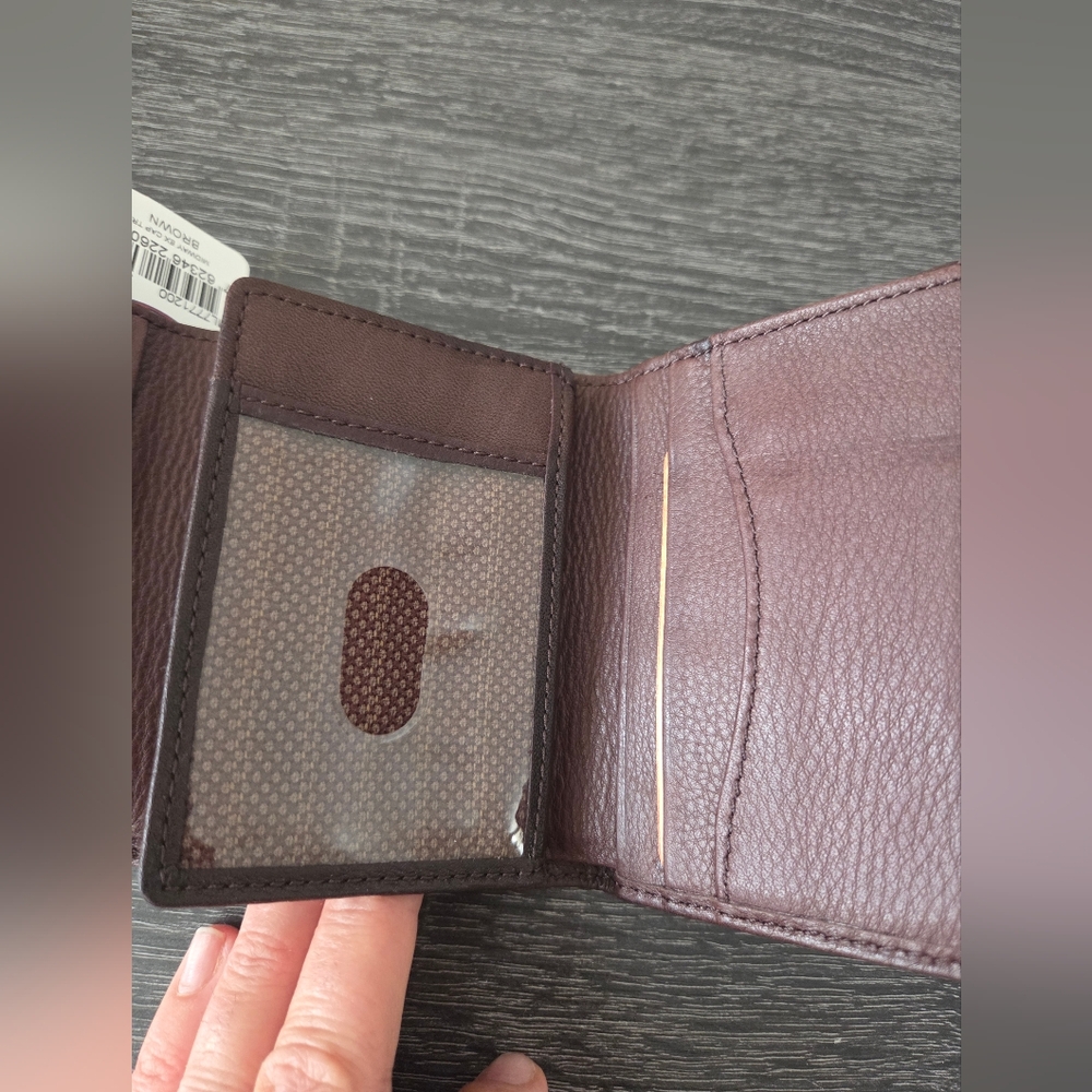 Men's Fossil Rich Brown Leather Wallet - Picture 6 of 8